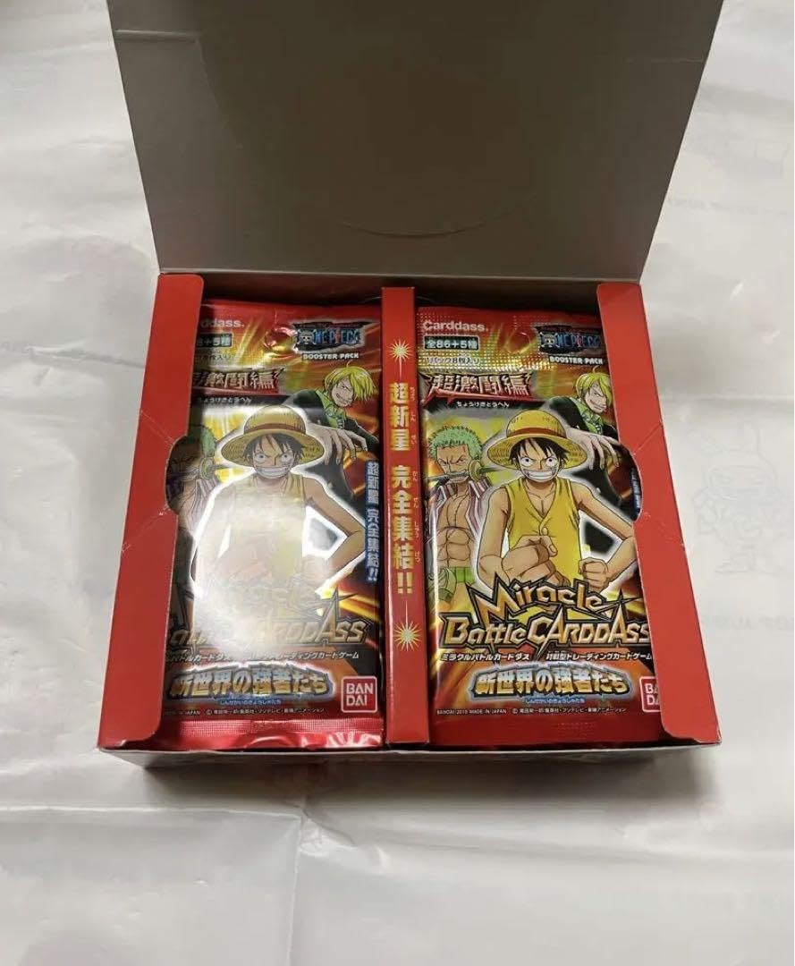 新品 未開封 ミラクルバトルカードダス ワンピースカード 新世界の強者